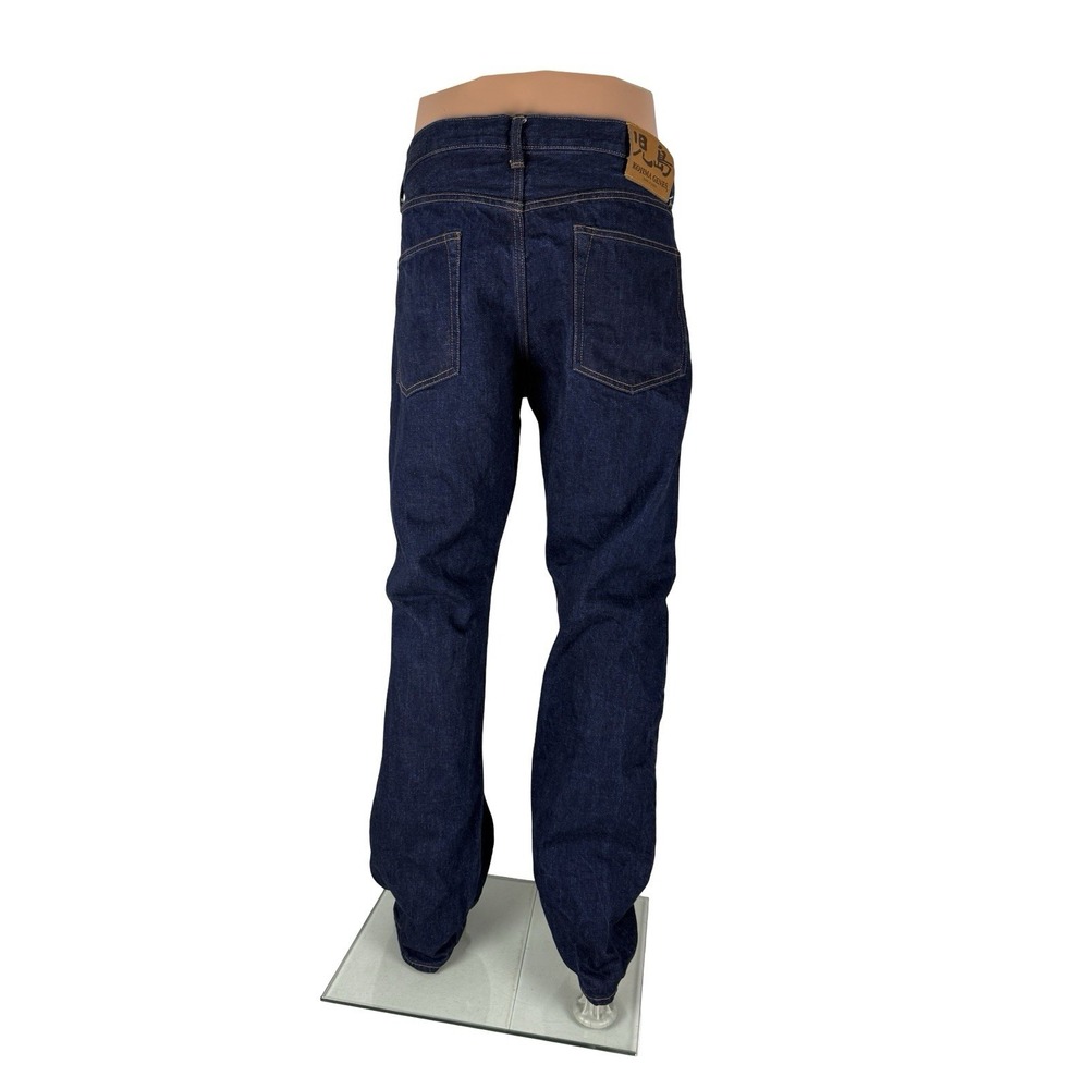 Kojima Genes Mens 42 Jeans Made in Japan Denim Selvedge Blue Straight Cotton - Picture 4 of 12